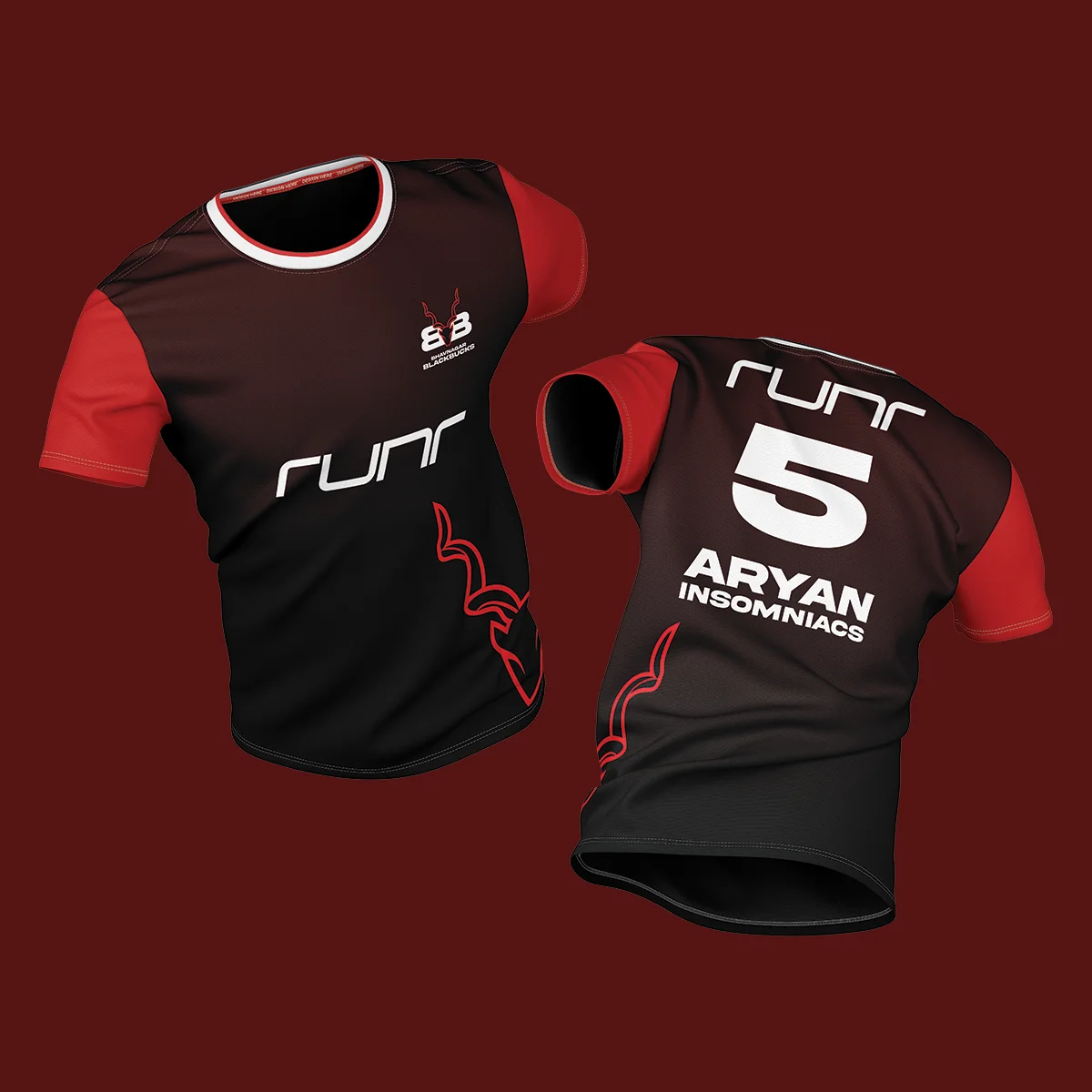 Custom Jersey Mockup Designs
